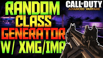 XMG SUCKS! Advanced Warfare Random Class Generator!