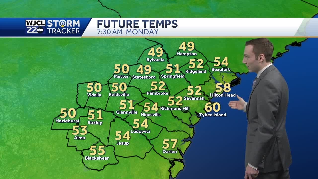 Cooler temperatures to start the work week for Southeast Georgia and ...