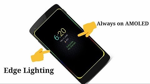 How to convert your normal display into amoled |Always on amoled|Edge Lighting