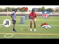 Nfl workout broncos rb tony jones jr workout with josh hicks