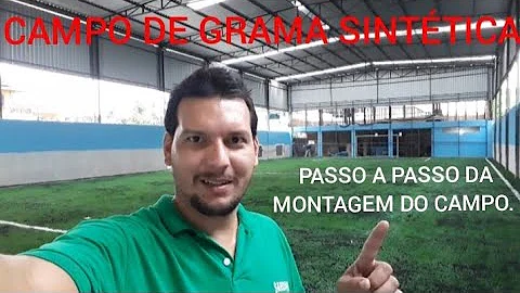 Como se faz um campo de grama sintética?