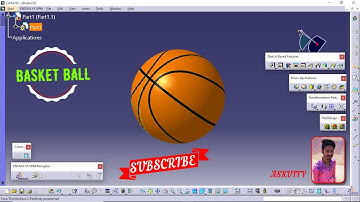 Basket Ball Design using CATIA V5|CATIA software|sports