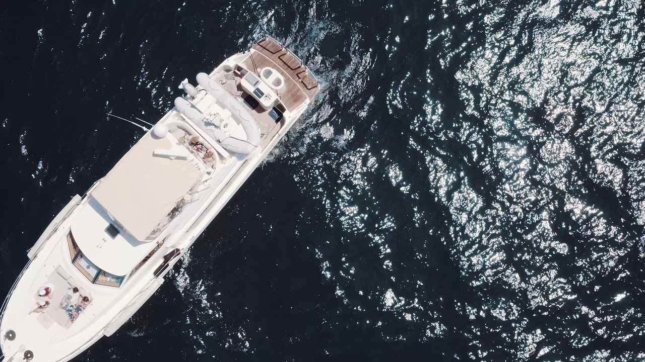 drone yacht video