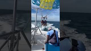 Parasailing in the Bahamas. #birthdayvlog #parasailing #royalcaribbean #birthdaycelebration