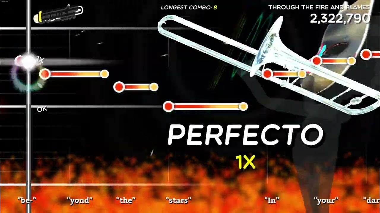Trombone Champ Through the fire and flame ( My first attempt ) YouTube