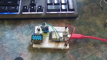 ESP32 3D sound wave with sound sensor display on an OLED