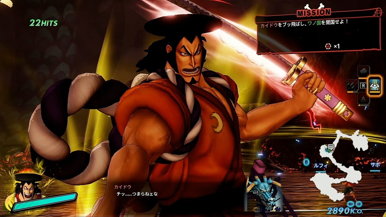 Vsカイドウ おでんを使ってラストステージ攻略してみた 海賊無双4 Youtube