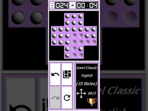 How to solve  peg solitaire  classic ( English)
