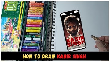 How to draw Kabir singh // drawing tutorial // shahid kapoor inspired by Shubham dogra