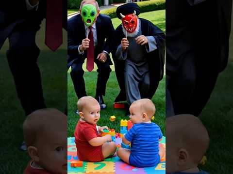 The Great Baby Mask Prank! 😂👶#trump #netanyahu #alikhamenei #putin