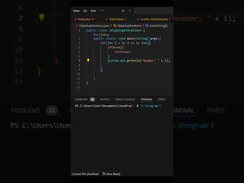 30. Skipping iterations