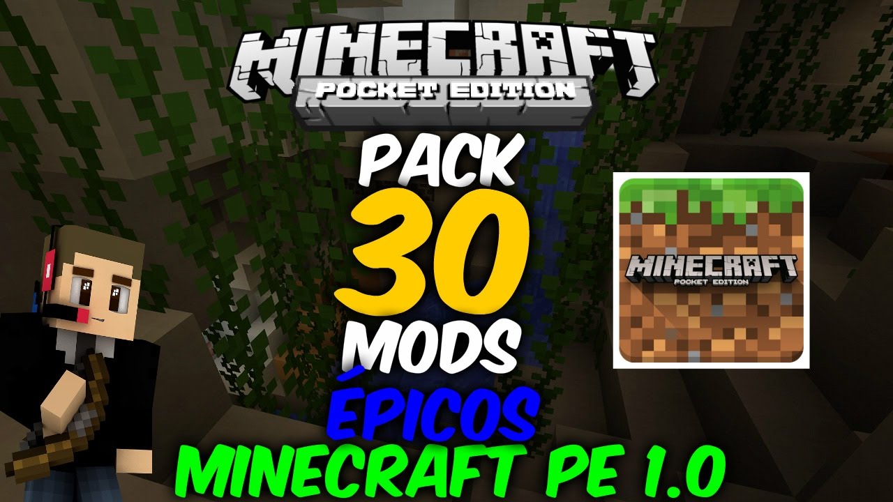 MEGA PACK DE 30 MODS PARA MINECRAFT POCKET EDITION 1.0 [MODS ÉPICOS
