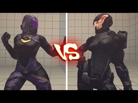 Ultra street fighter 4 PC - Tali'zorah vs commander Shepard female 60 FPS
