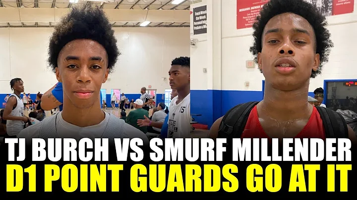 D1 Point Guards Go at it! TJ Burch vs Smurf Millen...