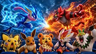 Pokémon Battle after FIFA World Cup Match | I Simulated Greninja and Incineroar in Real Life
