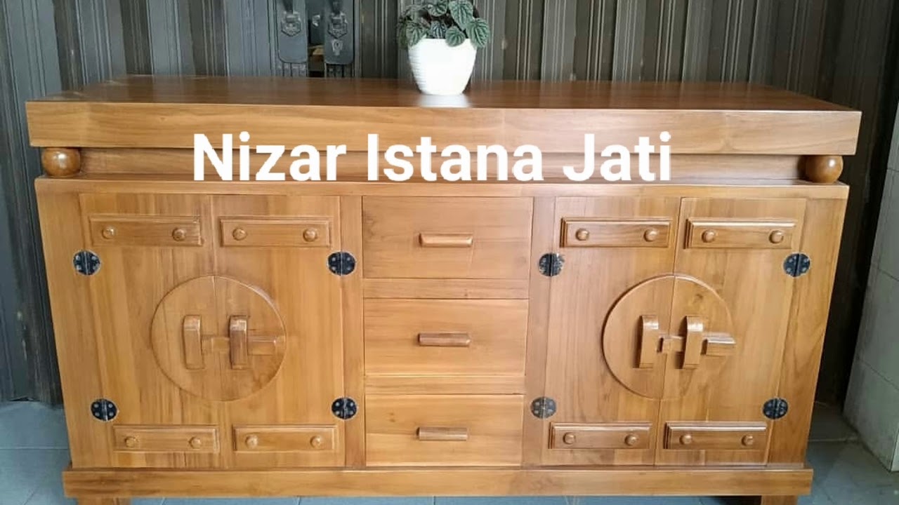  Bufet  TV  minimalis jati  Jepara YouTube