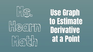Estimate Derivative at a Point From a Graph