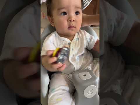 My baby brother made his own beyblade x!