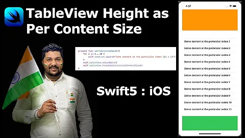 TableView Height as Per Content Size in Swift5 : iOS