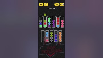 Ball Sort Puzzle | Level 110 | No Extra tube | Single Level
