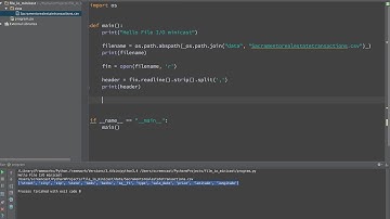 Introduction to File IO in Python focused on processing CSV files