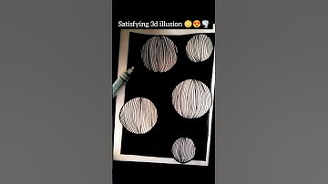 😳“Most Satisfying 3D Optical Illusion 🖤” #shorts #3dart #opticalillusion #lineart #trending #drawing