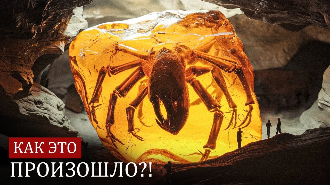 Древний окаменелый остаток запечатан в смоле на 100 МИЛЛИОНОВ лет – невероятная находка!
