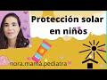 Protección solar en niños