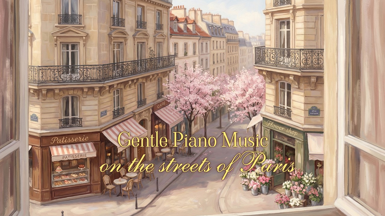 Paris Café Ambience | French Piano Instrumental Music for Relax