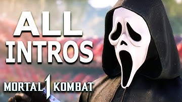 MORTAL KOMBAT 1 Ghostface All Intros Dialogue Character Banter MK1