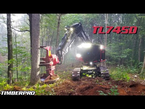 TimberPro TL745D cutting with the Monster Quadco 27sc! - video from TimberPro