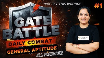 GATE Battle #1 | General Aptitude Challenge 💥 | All Branches | GATE 2026/27 | Priyanka Sharma Ma