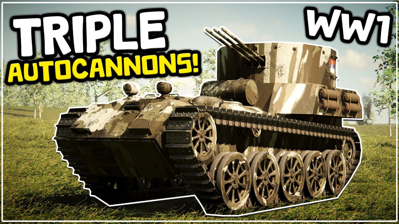 I Built A WW1 Tank With TRIPLE AUTOCANNONS In Sprocket! YouTube