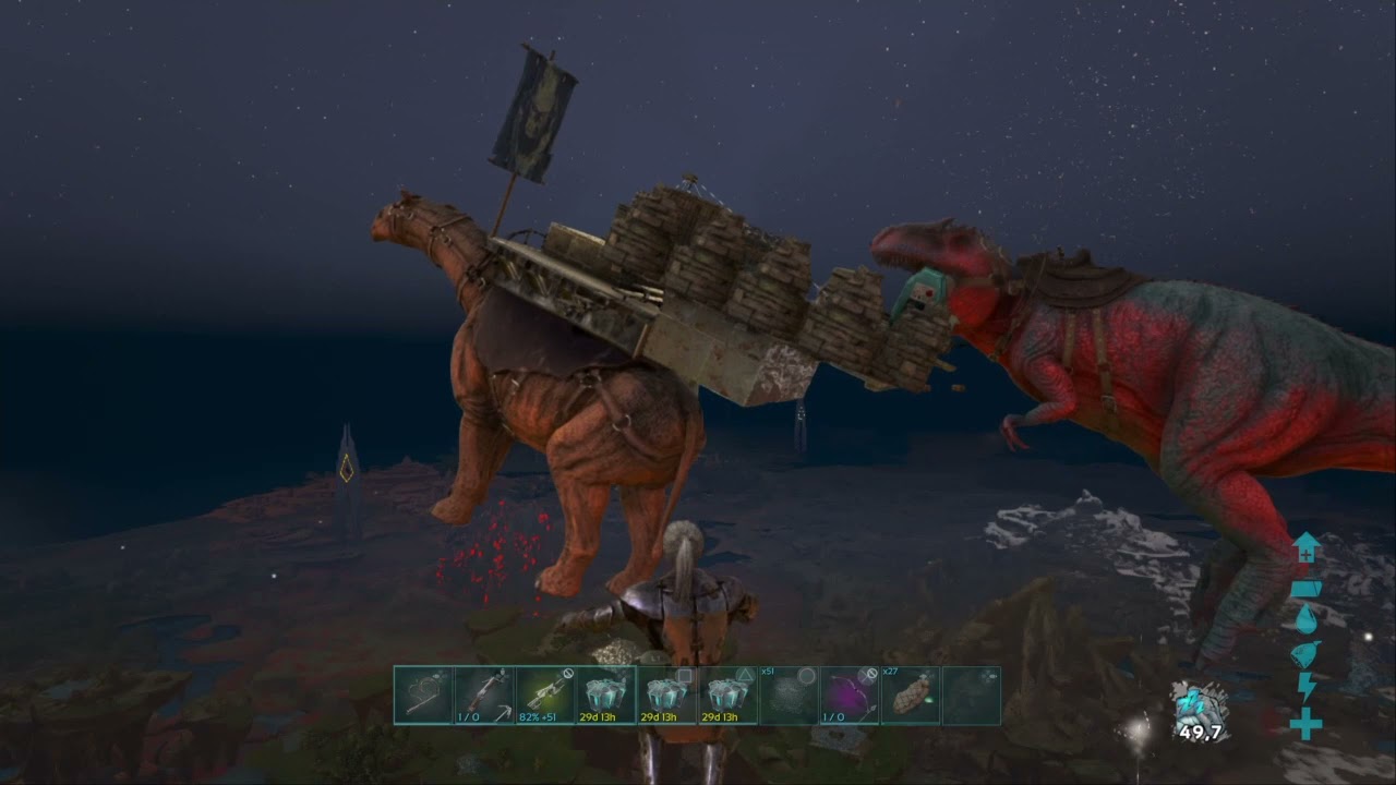 WIPING SKY MESH BASES CRYSTAL ISLES / Ark Official PVP PS4 YouTube