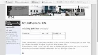 Google SItes: Editing the Sidebar