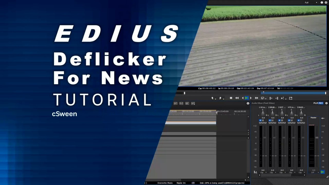 Edius Deflicker for Standard Definition TV