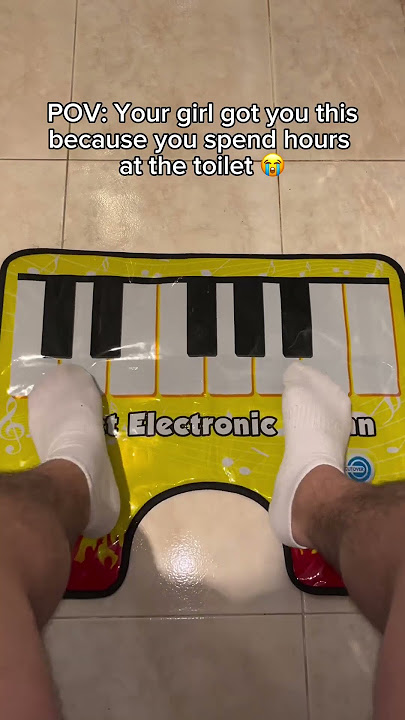 Why Just Sit? Jam Out on the Toilet Piano! 🚽🎹🤣 #shorts