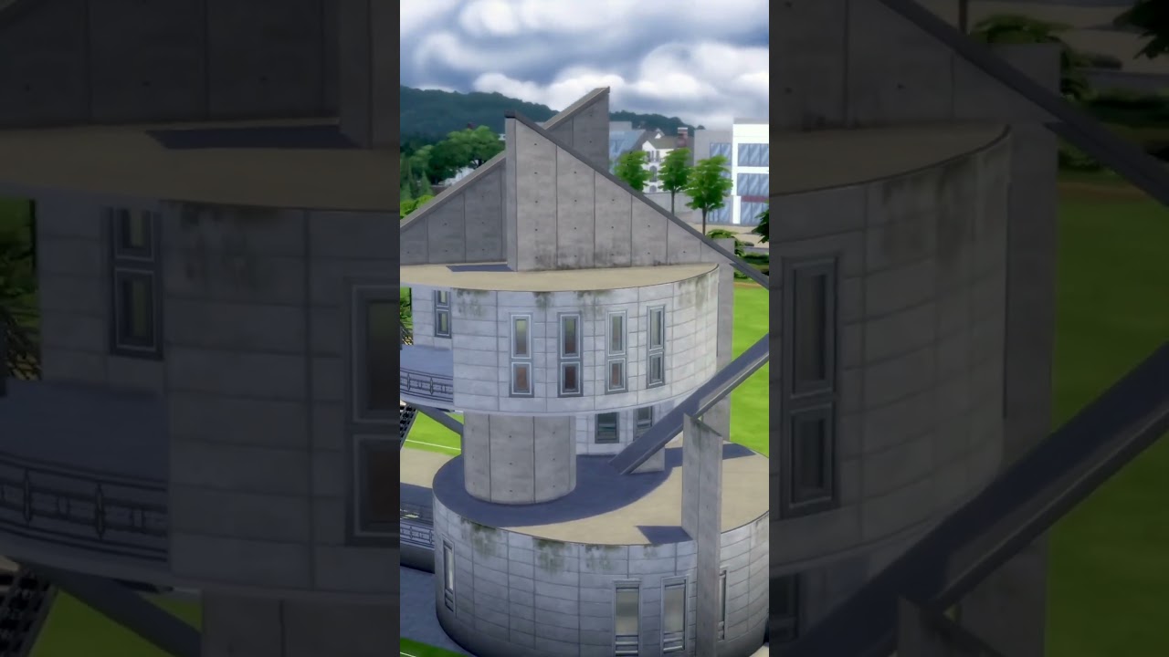 Biblioteca Pública "Círculos Silentes" - Construcción en Los Sims 4 | 