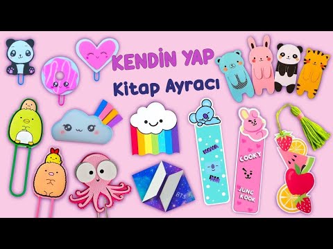 12 ŞAHANE KENDİN YAP KİTAP AYRACI FİKRİ