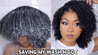 WASH N GO ON MY TYPE 4 HAIR TOOK AN UNEXPECTED TURN.. WATCH ME SAVE IT | DisisReyRey