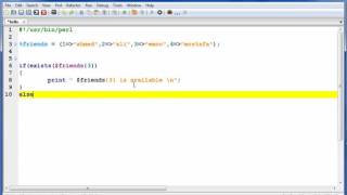 perl tutorial NO 16 exists