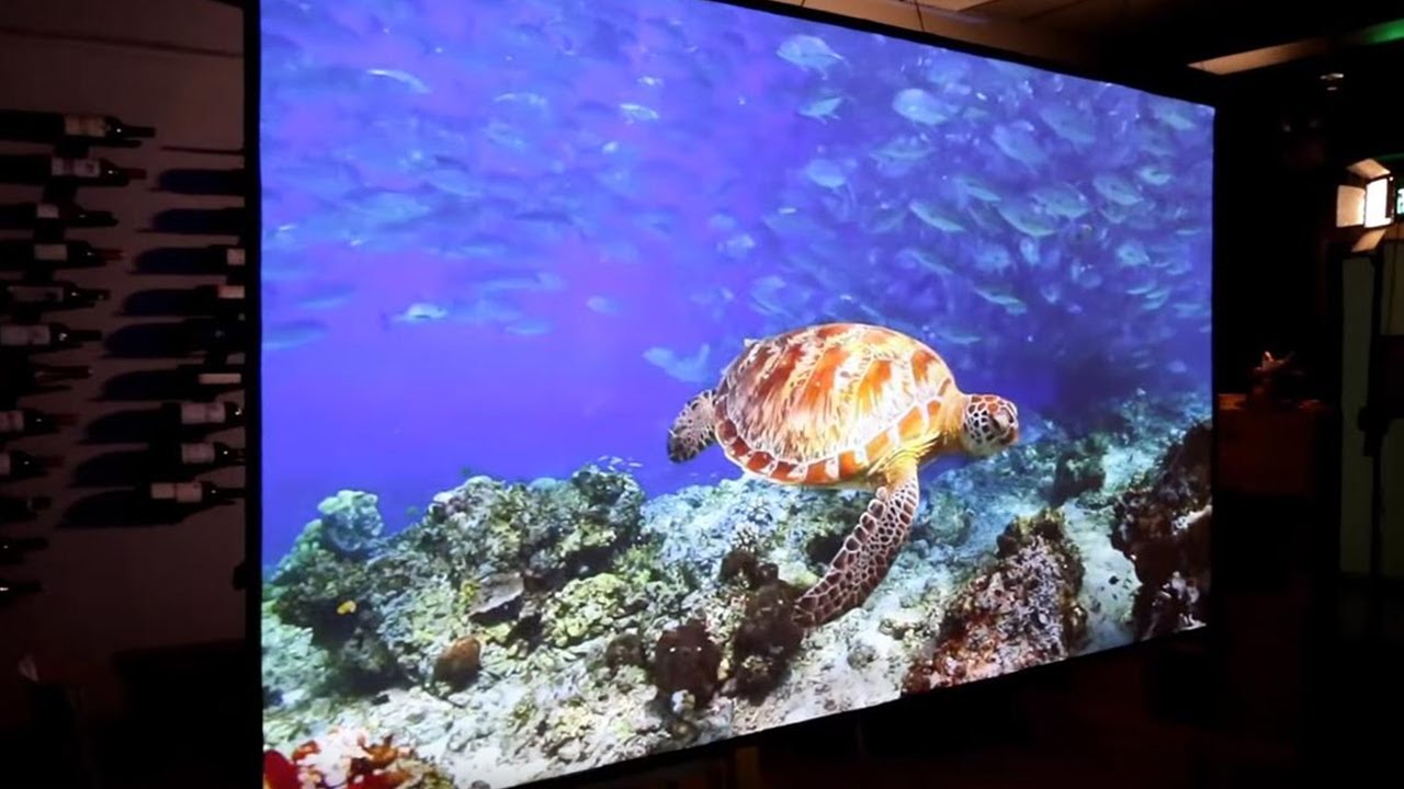 Portable Projection Screen Outdoor Projector with 4 Sides Pole Support