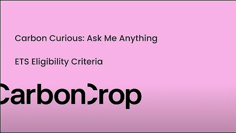 CarbonCurious | NZ ETS Eligibility Criteria | Is my forest eligible for carbon credits?