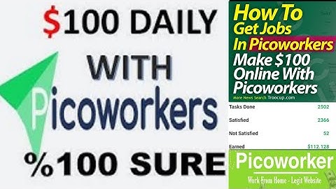 How to create picoworker account in mobile phone