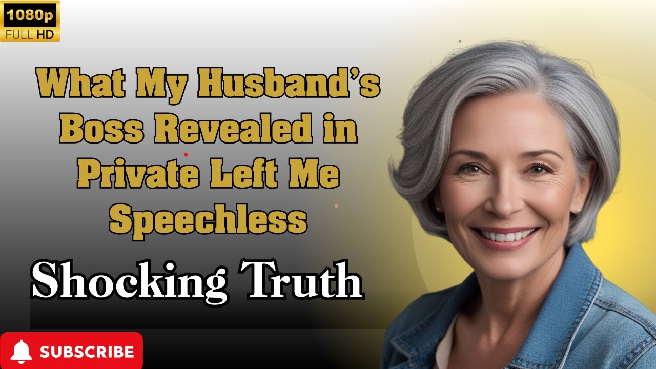 What My Husband’s Boss Told Me in Private Was Shocking You Won’t
