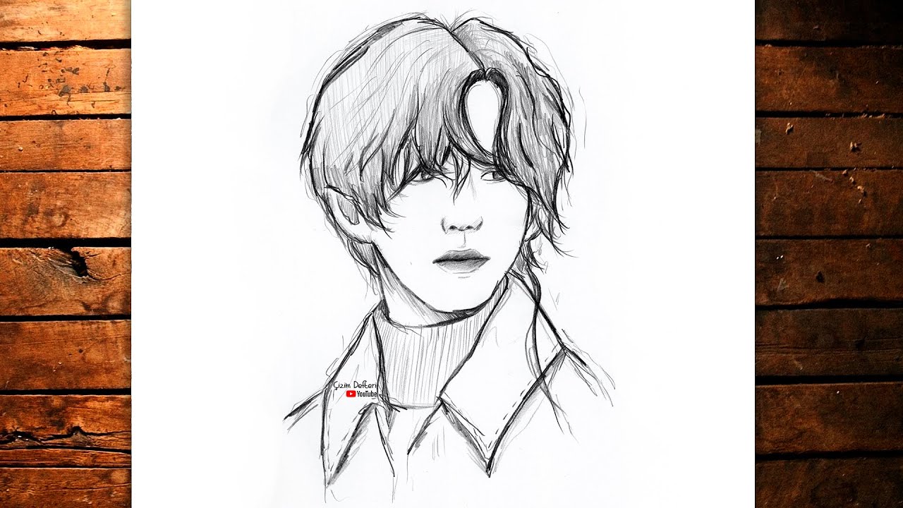 BTS V kim taehyung pencil drawing by heidrawing on DeviantArt