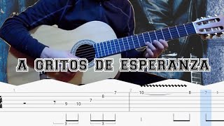 How to play | a gritos de esperanza-Alex Ubago(guitar solo with tab lesson)