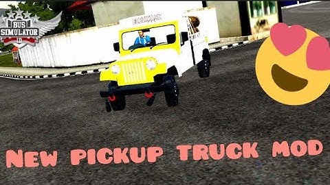 new old Mahindra pickup truck mod for bussid released download now #bussidnewmod