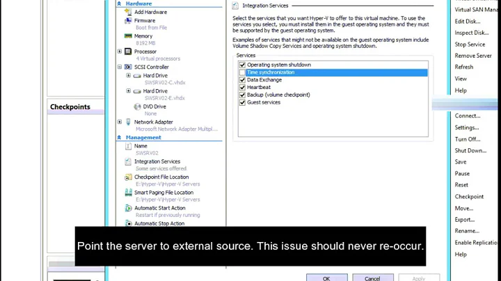 Disable Hyper Time Integration Service | Incorrect time showing on VM's | Time sync issue Hyper V