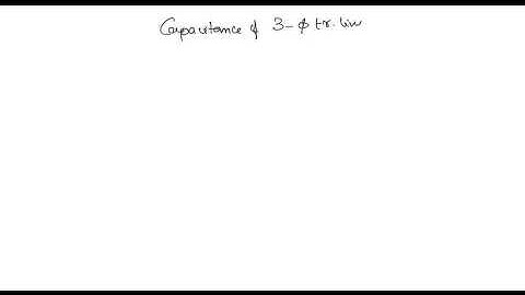 Lec 13 - Capacitance of three phase transmission line | Power Systems